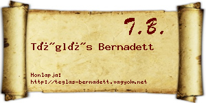 Téglás Bernadett névjegykártya